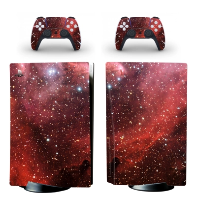 Starry sky decal skin for PS5 Disc Edition Console and two Controllers