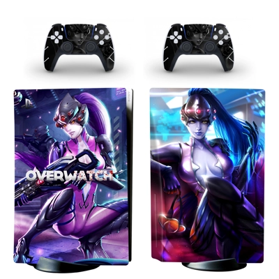 Overwatch decal skin for PS5 Disc Edition Console and two .. Overwatch decal skin for PS5 Disc Edition Console and two ..