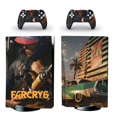 Far Cry 6 decal skin for PS5 Disc Edition Console and two ..