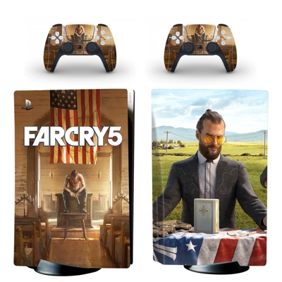 Far Cry 5 decal skin for PS5 Disc Edition Console and two ..