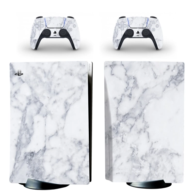 Unisex Texture decal skin for PS5 Disc Edition Console and two Controllers