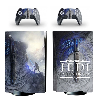 Star Wars decal skin for PS5 Disc Edition Console and two Controllers