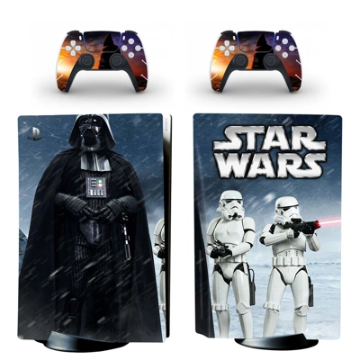 Star Wars decal skin for PS5 Disc Edition Console and two Controllers