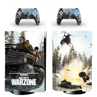 COD Warzone decal skin for PS5 Disc Edition Console and tw..