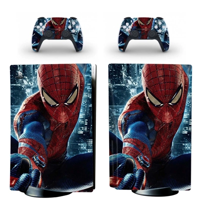 Spiderman decal skin for PS5 Disc Edition Console and two Controllers