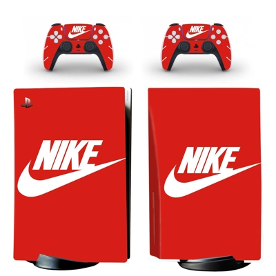 Nike decal skin for PS5 Disc Edition Console and two Controllers