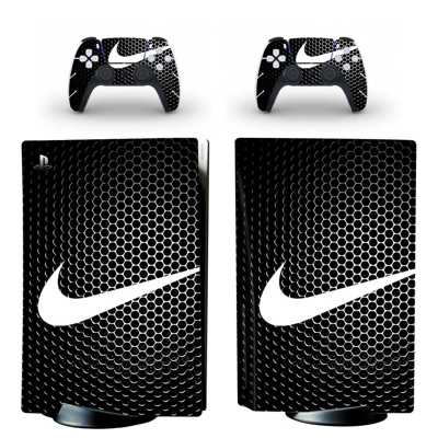 Nike decal skin for PS5 Disc Edition Console and two Controllers
