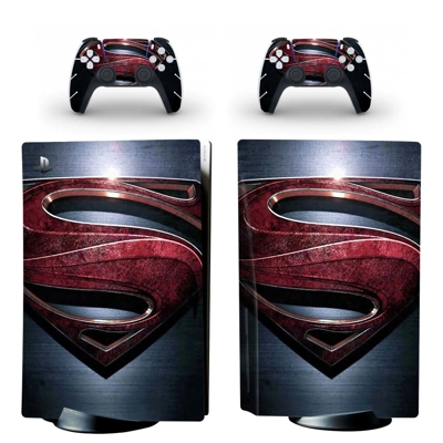 Superman decal skin for PS5 Disc Edition Console and two Controllers
