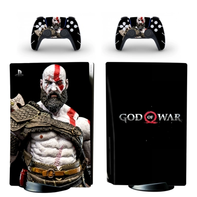 God of War 4 decal skin for PS5 Disc Edition Console and t..