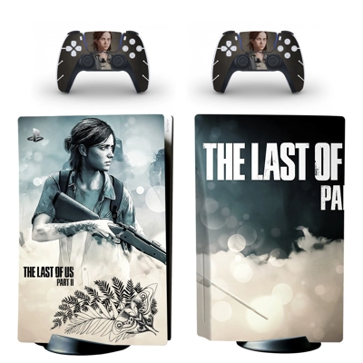 The Last of Us 2 decal skin for PS5 Disc Edition Console and two Controllers