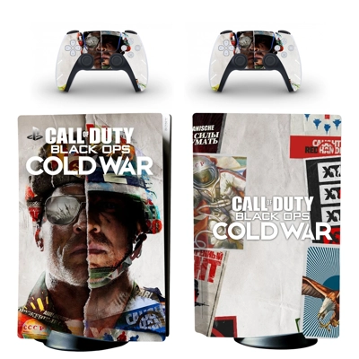 Black Ops Cold War decal skin for PS5 Disc Edition Console..