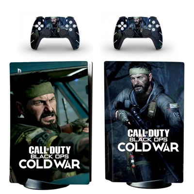 Black Ops Cold War decal skin for PS5 Disc Edition Console..