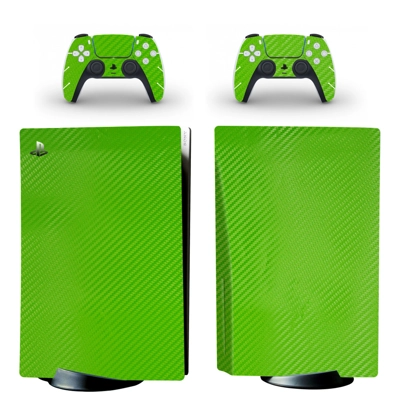 Carbon Fiber decal skin for PS5 Disc Edition Console and t..