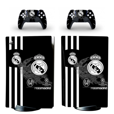 Real madrid decal skin for PS5 Disc Edition Console and two Controllers