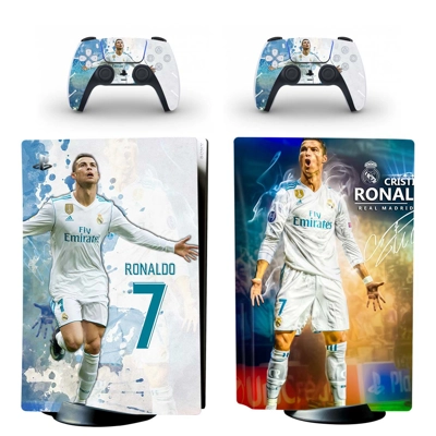 Real madrid decal skin for PS5 Disc Edition Console and two Controllers
