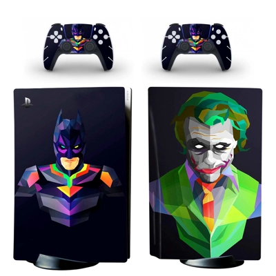 Clown The Joker decal skin for PS5 Disc Edition Console and two Controllers