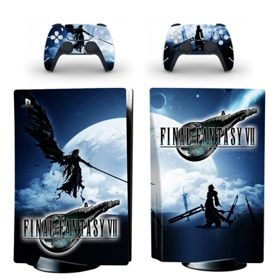 Final Fantasy 7 decal skin for PS5 Disc Edition Console an..