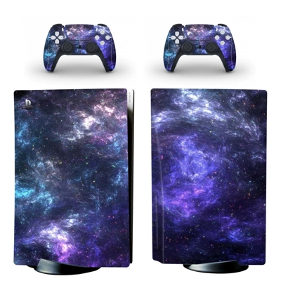 Starry sky decal skin for PS5 Disc Edition Console and two Controllers