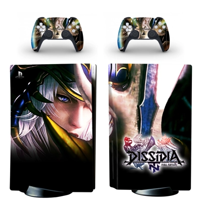 Dissidia Final Fantasy decal skin for PS5 Disc Edition Console and two Controllers