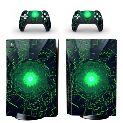 Digital Texture decal skin for PS5 Disc Edition Console and two Controllers
