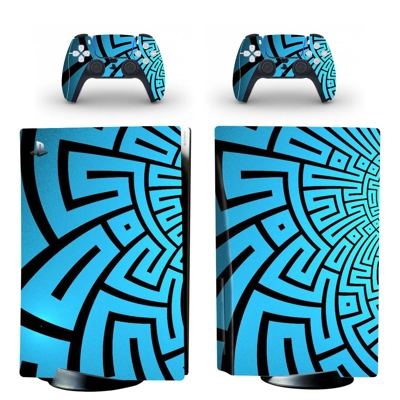 Unisex Style decal skin for PS5 Disc Edition Console and two Controllers