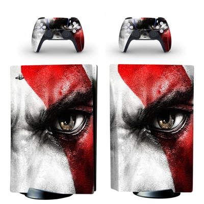 God of War decal skin for PS5 Disc Edition Console and two Controllers