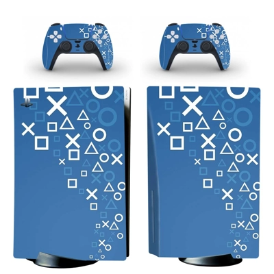 Special edition decal skin for PS5 Disc Edition Console and two Controllers