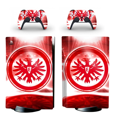 Eintracht Frankfurt decal skin for PS5 Disc Edition Console and two Controllers