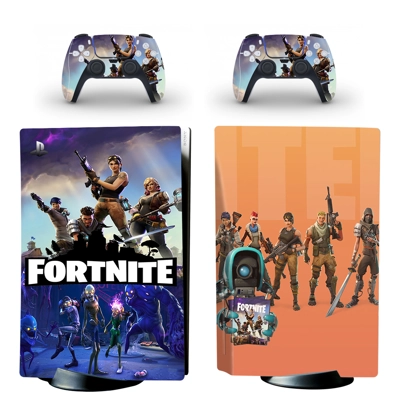 Fortnite decal skin for PS5 Disc Edition Console and two C..