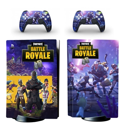 Fortnite decal skin for PS5 Disc Edition Console and two Controllers
