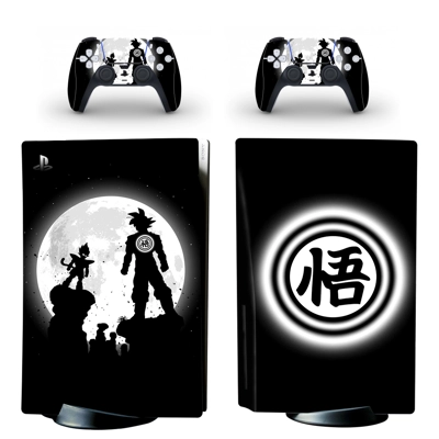 Dragon Ball decal skin for PS5 Disc Edition Console and two Controllers