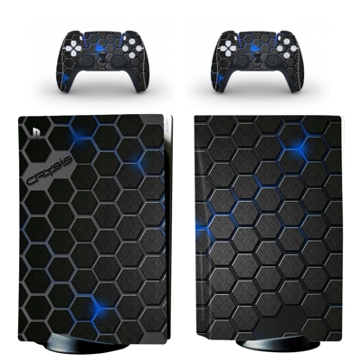 Floor Texture decal skin for PS5 Disc Edition Console and two Controllers
