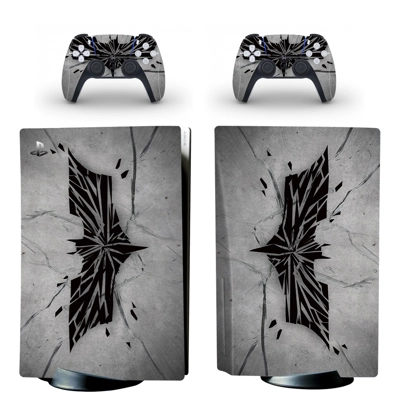 Batman decal skin for PS5 Disc Edition Console and two Controllers