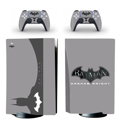 Batman decal skin for PS5 Disc Edition Console and two Controllers