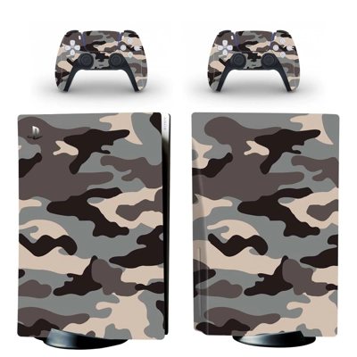 Camouflage Texture decal skin for PS5 Disc Edition Console..