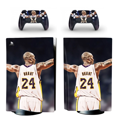 Kobe Bryant decal skin for PS5 Disc Edition Console and two Controllers