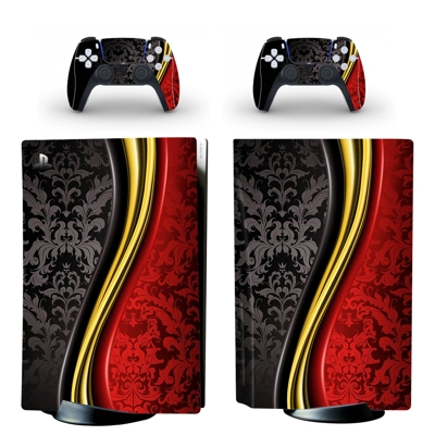 Unisex style decal skin for PS5 Disc Edition Console and two Controllers