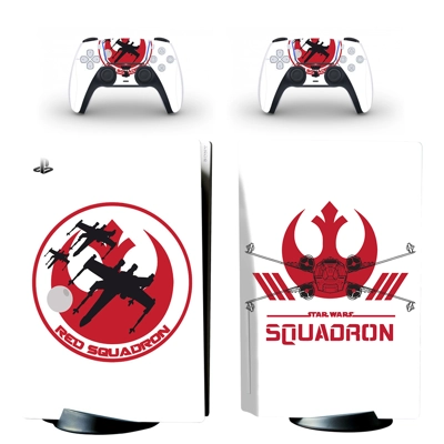 Star Wars Squadron decal skin for PS5 Disc Edition Console and two Controllers