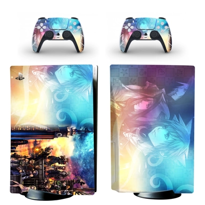 Kingdom hearts decal skin for PS5 Disc Edition Console and two Controllers