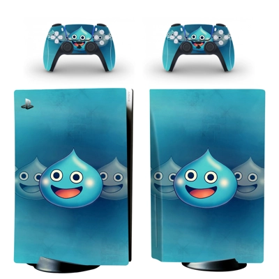 Dragon Quest decal skin for PS5 Disc Edition Console and two Controllers