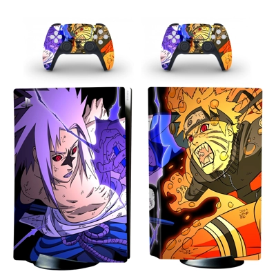 Anime Naruto decal skin for PS5 Disc Edition Console and two Controllers