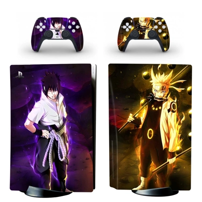 Naruto decal skin for PS5 Disc Edition Console and two Controllers