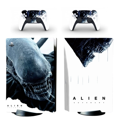 Alien Covenant decal skin for PS5 Disc Edition Console and two Controllers