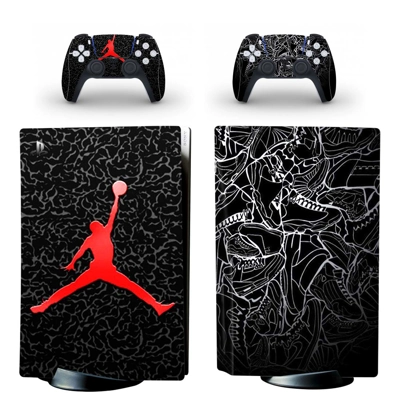 NBA Jordan decal skin for PS5 Disc Edition Console and two Controllers