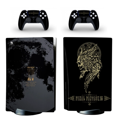 Final Fantasy 15 decal skin for PS5 Disc Edition Console a..