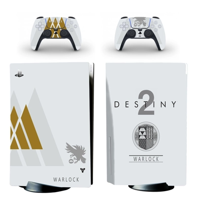 Destiny 2 decal skin for PS5 Disc Edition Console and two Controllers