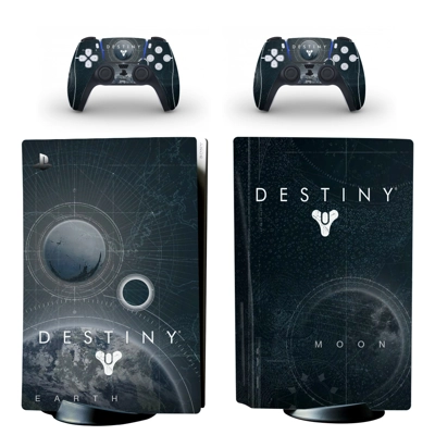 Destiny 2 decal skin for PS5 Disc Edition Console and two Controllers