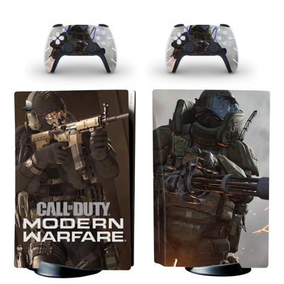 COD Modern Warfare decal skin for PS5 Disc Edition Console..