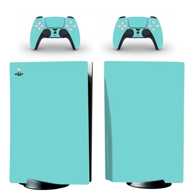 Solid Color decal skin for PS5 Disc Edition Console and two Controllers
