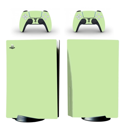 Solid Color decal skin for PS5 Disc Edition Console and two Controllers